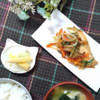蒸しち鯛カラフル野菜マリネのっけ ·͜·♡